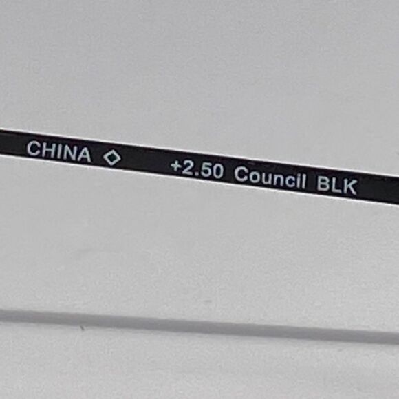 Reading Glasses 2.50 Rectangular Black Metal Readers - Picture 7 of 10